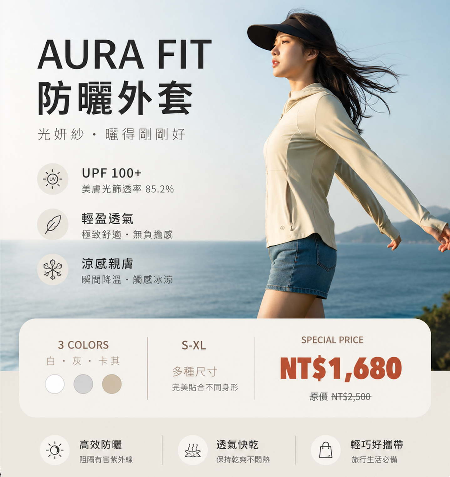 AURA FIT 專利防曬機能外套
