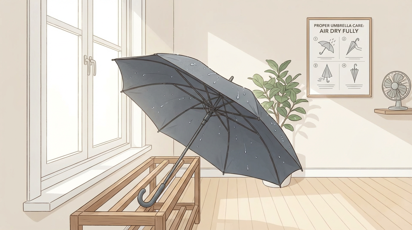 雨傘發霉怎麼辦?避開7個最常見的錯誤使用方式,延長雨傘壽命